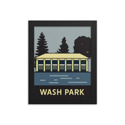 Distrychs™ City Series | Denver - Wash Park Poster (Framed)