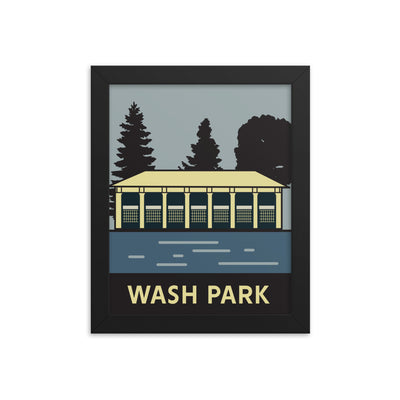 Distrychs™ City Series | Denver - Wash Park Poster (Framed)
