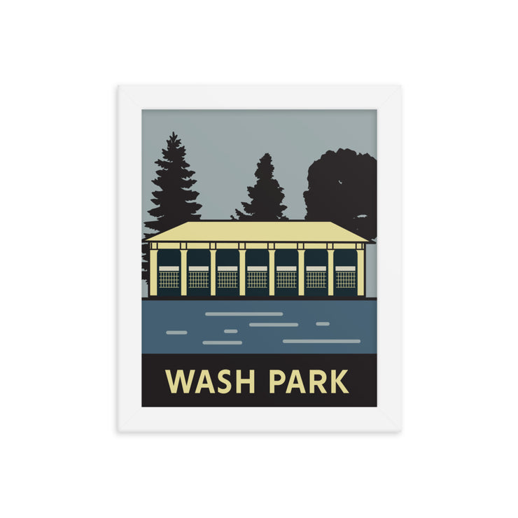 Distrychs™ City Series | Denver - Wash Park Poster (Framed)
